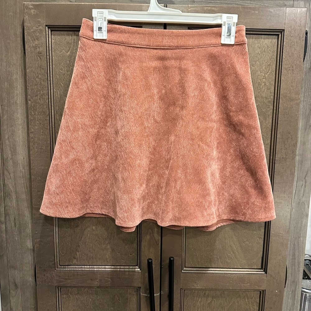 Chic Terracotta Skater Skirt Size S
